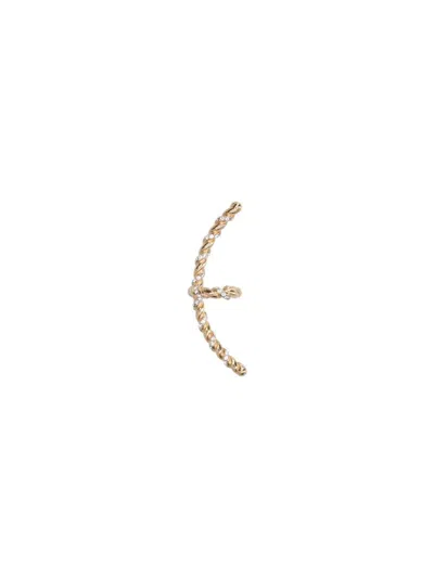 Valentino Braided Single Earring In Gold