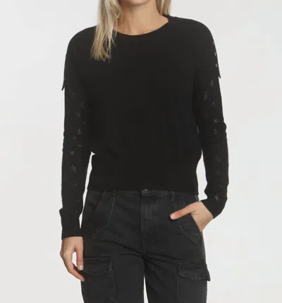 Label+thread Women's Zoe Star Stud Top In Black In Black