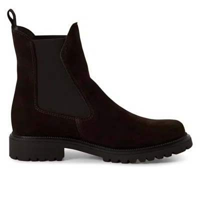Tmrs Tamaris Womens Mocca Brown Leather Classic High Chelsea Ankle Boots