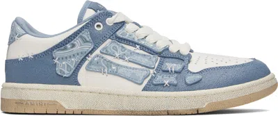 Amiri Men Tow-tone Leather Bandana Skel Sneakers