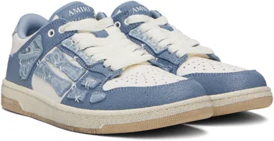 Amiri Men Tow-tone Leather Bandana Skel Sneakers