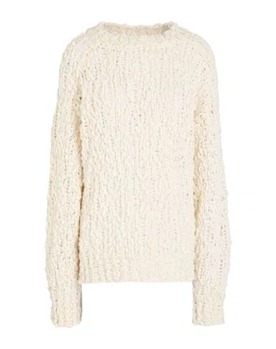 Aviu Aviù Woman Sweater Cream Size 8 Virgin Wool, Polyamide In Neutral