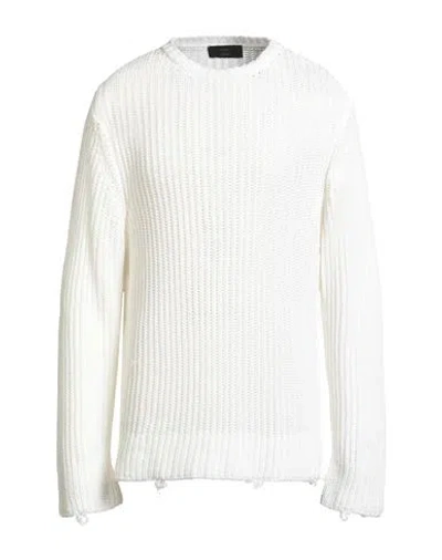 Maison Flaneur Maison Flâneur Man Sweater White Size 42 Cotton In White