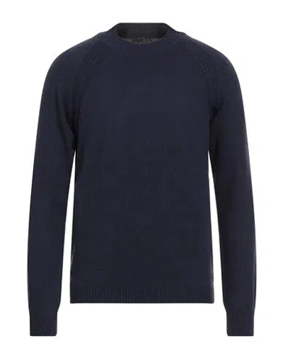 Blauer . Man Sweater Navy Size Xxl Acrylic, Polyamide, Polyester, Wool In Blue