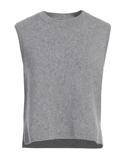 True Religion Woman Sweater Grey Size L Wool, Polyamide In Gray
