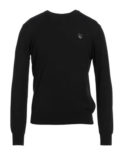 Maison Kitsuné Black Bold Fox Head Patch Oversized Sweatshirt In Black