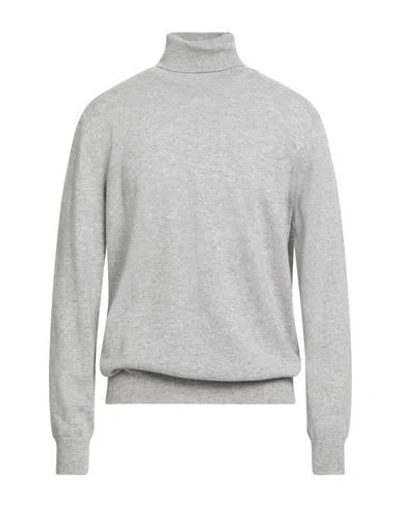 Kangra Cashmere Kangra Man Turtleneck Light Grey Size 46 Wool