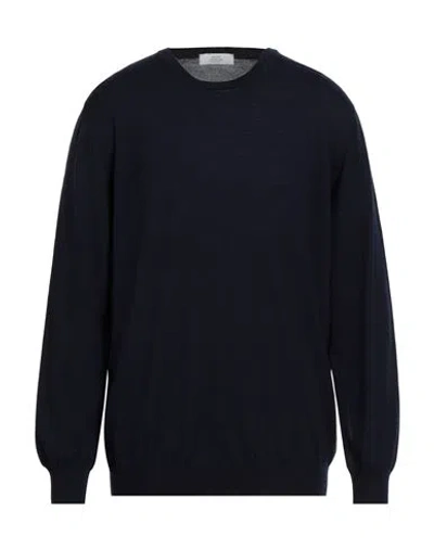 Mauro Ottaviani Man Sweater Midnight Blue Size 50 Merino Wool In Black