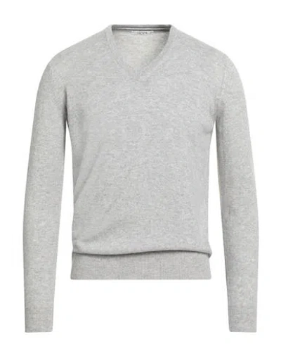 Kangra Cashmere Kangra Man Sweater Light Grey Size 38 Cashmere In Gray