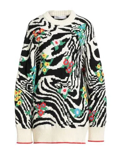 Philosophy Di Lorenzo Serafini Woman Sweater Ivory Size 4 Virgin Wool In Multi