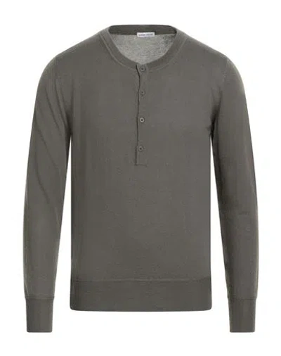Tomas Maier Man Sweater Military Green Size Xxl Cashmere In Gray