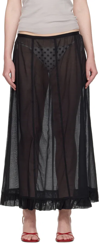 Paloma Wool Black Andolini Maxi Skirt In Black