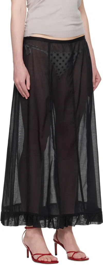 Paloma Wool Black Andolini Maxi Skirt In Black