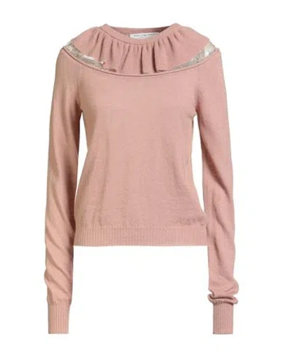 Philosophy Di Lorenzo Serafini Woman Sweater Antique Rose Size 4 Polyamide, Alpaca Wool, Wool In Pink