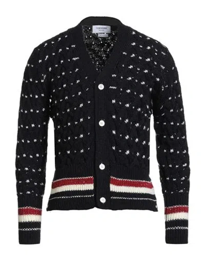 Thom Browne All Over Cable Stitch Classic Cardigan In Black