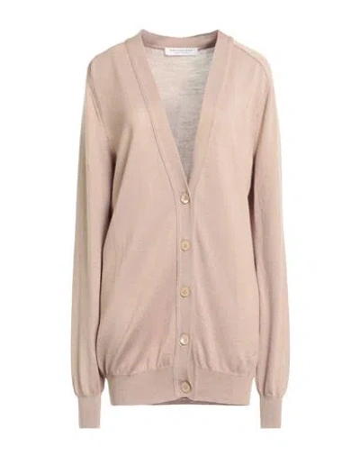 Philosophy Di Lorenzo Serafini Woman Cardigan Camel Size 4 Virgin Wool, Silk In Neutral