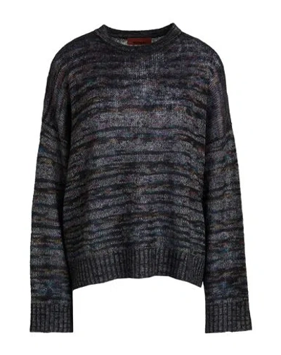 Missoni Woman Sweater Black Size 10 Viscose, Alpaca Wool, Polyamide, Wool In Multi