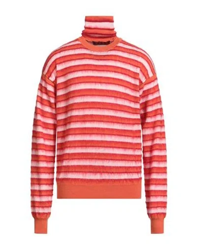 Marni Man Turtleneck Orange Size 42 Virgin Wool In Orange