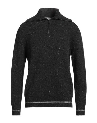 Ballantyne Man Turtleneck Charcoal Size 40 Wool In Gray