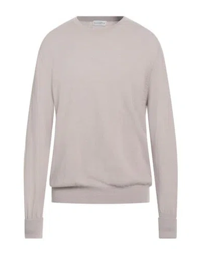 Ballantyne Man Sweater Taupe Size 46 Cashmere In Gray