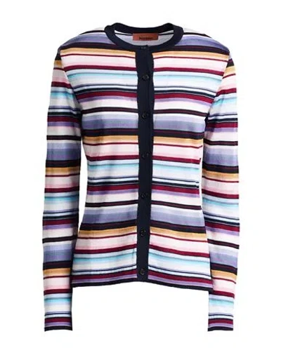 Missoni Woman Cardigan Sky Blue Size L Virgin Wool, Viscose In Multi