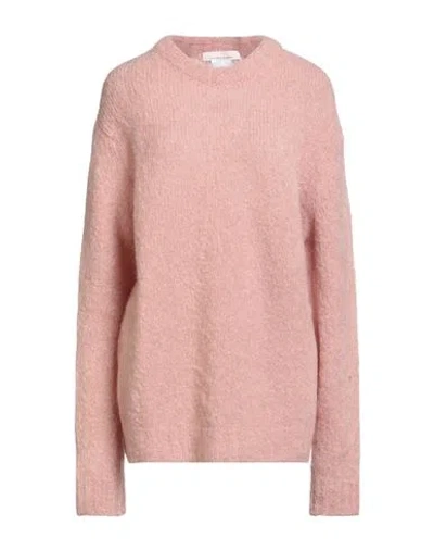 Liviana Conti Woman Sweater Blush Size L Alpaca Wool, Mohair Wool, Polyamide, Elastane In Pink
