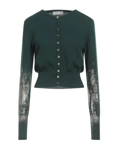 Ballantyne Woman Cardigan Green Size 6 Cashmere In Green