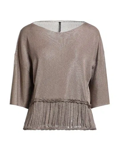 Pierantonio Gaspari Woman Sweater Bronze Size 8 Viscose, Polyester In Brown