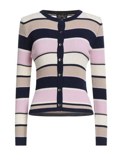 Luisa Spagnoli Woman Cardigan Beige Size L Virgin Wool In Multi
