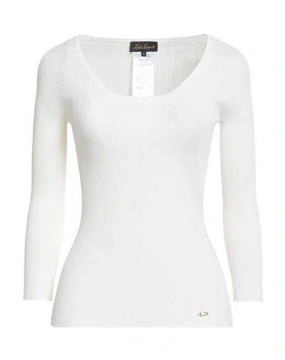 Luisa Spagnoli Woman Sweater White Size L Viscose, Polyamide In White