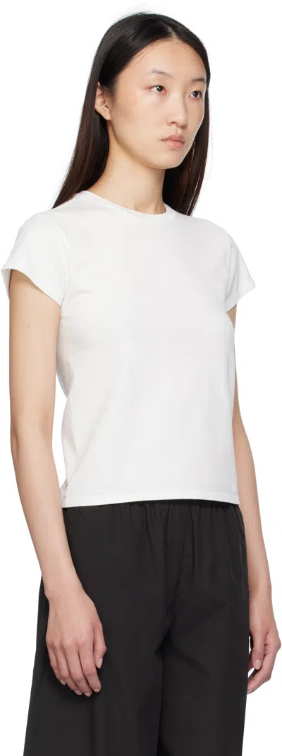 The Row Item O-neck Short-sleeved T-shirt In White