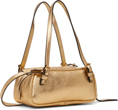 Versace Gold '' Tag Bowling Metallic Mini Bag