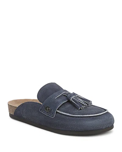 Sam Edelman Astrid Mule Atlantic Blue Suede In Blue