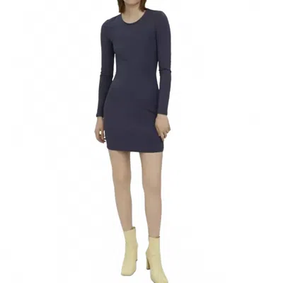 Vero Moda Long Sleeve Ombré Mini Dress In Navy In Blue