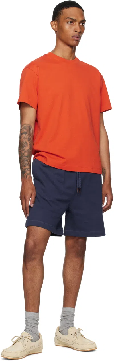 Moncler Genius Moncler X Gilga Farm Navy Drawstring Shorts In Blue