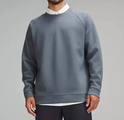 Lululemon Smooth Classic-fit Crew Sweatshirts In Grey Oasis