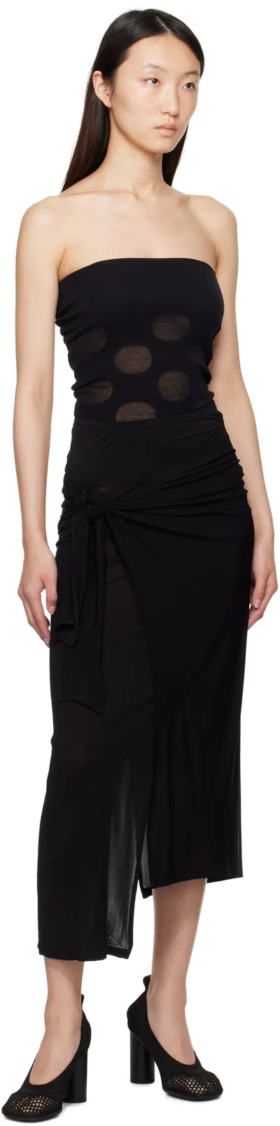 Paloma Wool Black Cass Bandeau Top In Black