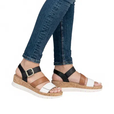 Remonte Women Gizela Wedge Sandal In Multi In Brown