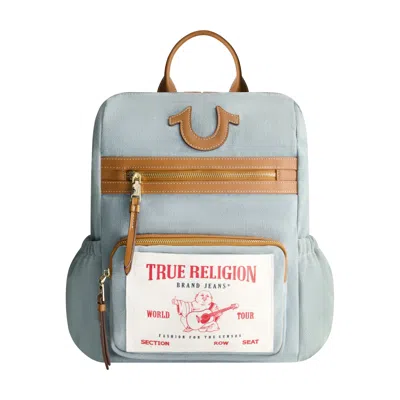 True Religion Buddha Pocket Denim Backpack