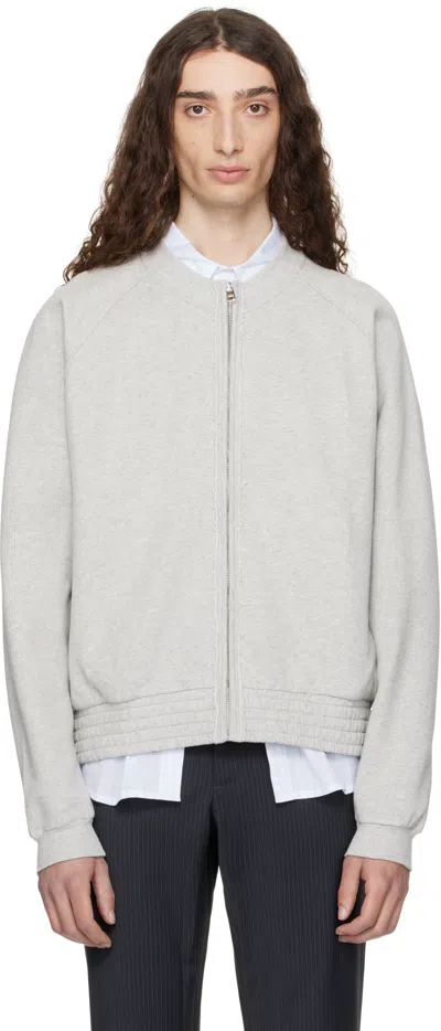 Paloma Wool Gray Nila Raglan Sleeve Jacket In Animal Print