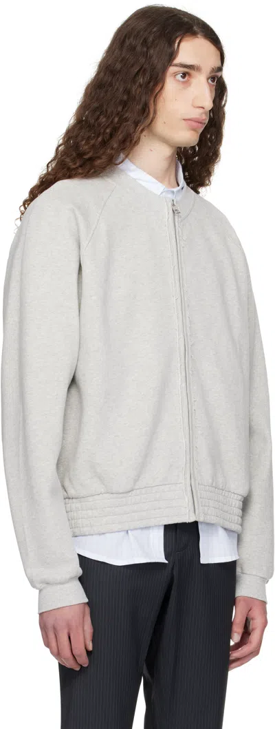 Paloma Wool Gray Nila Raglan Sleeve Jacket In Animal Print