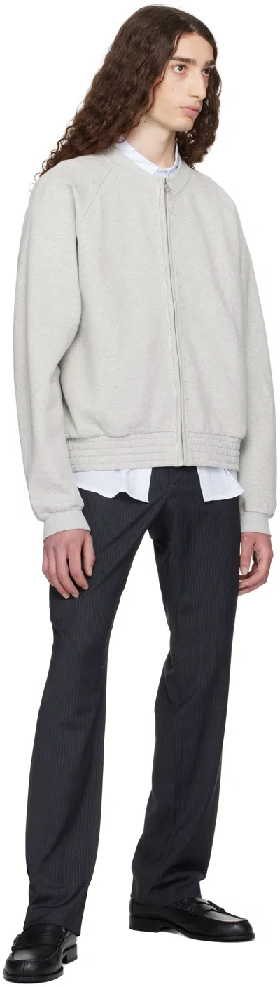 Paloma Wool Gray Nila Raglan Sleeve Jacket In Animal Print