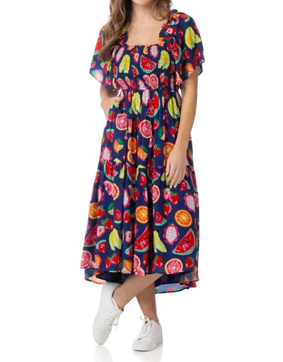 Crosby By Mollie Burch Haskell Dress In Tutti Frutti In Black