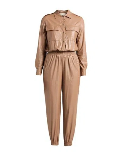 Anna Molinari Woman Jumpsuit Camel Size 4 Polyester In Brown