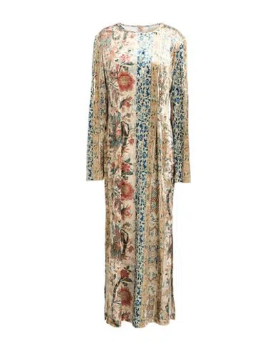 Pierre-louis Mascia Woman Maxi Dress Sand Size L Polyester, Elastane In White