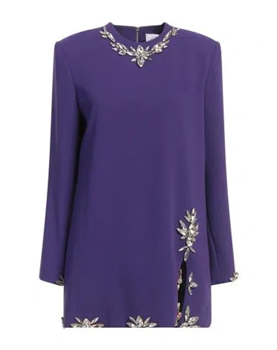 Stefano De Lellis Woman Mini Dress Purple Size 4 Pes In Purple