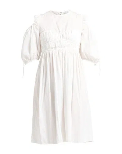 Cecilie Bahnsen Woman Mini Dress White Size 6 Recycled Polyester In White