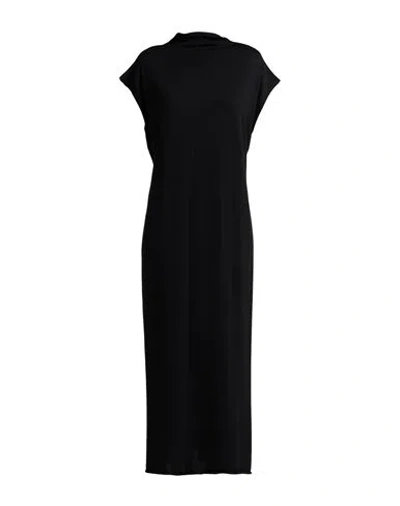 Alpha Studio Woman Maxi Dress Black Size 6 Wool In Black