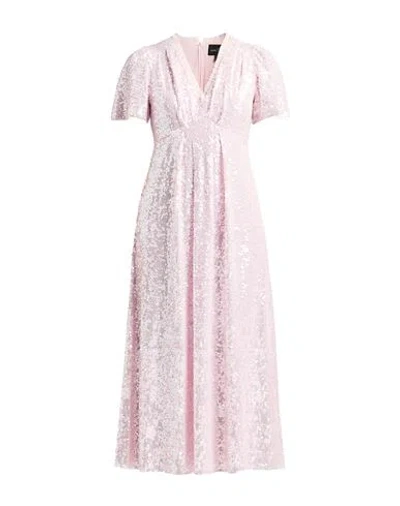 Needle & Thread Woman Midi Dress Light Pink Size 12 Recycled Polyester In Pink