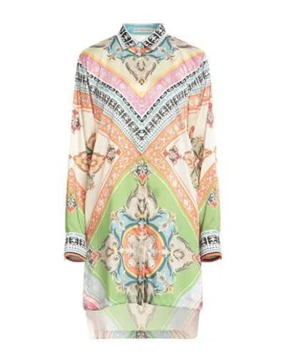 Mary Katrantzou Woman Mini Dress Cream Size 10 Polyester In Green